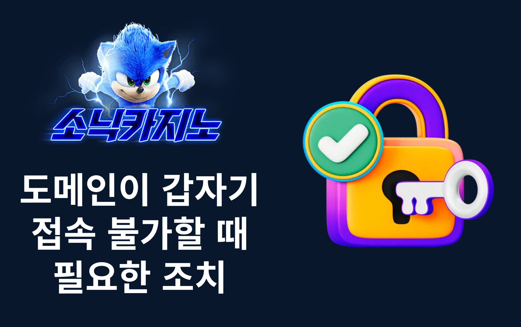 도메인이 갑자기 접속 불가할 때 필요한 조치